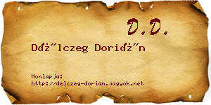 Délczeg Dorián névjegykártya